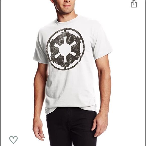 Star Wars Empire Emblem Falcon T-shirt XL Gray/Red - Picture 2 of 14